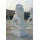 Life Size Standing White Marble Lion Sculpture